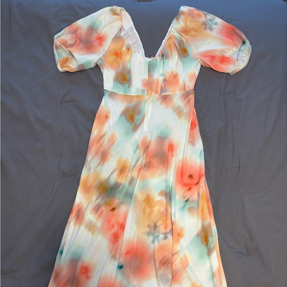 Banana Republic Vibrant Floral Midi Dress